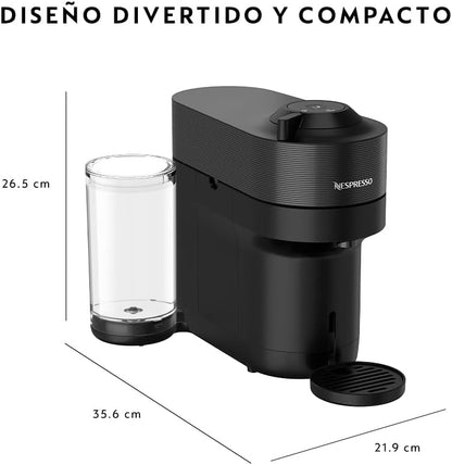 Machine à café et espresso Nespresso Vertuo Pop+ de De'Longhi - Noir réglisse