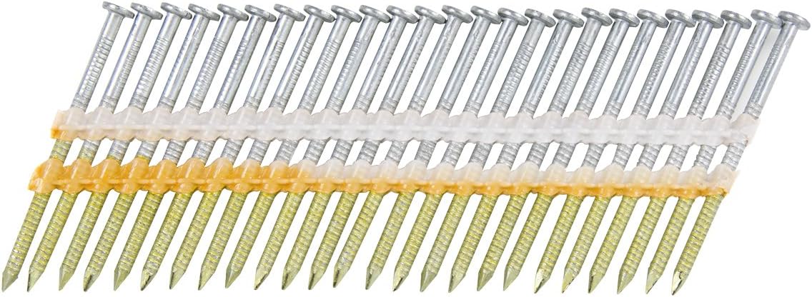 Metabo HPT Clous pour charpente à tête ronde 2-3/8" x .113 - 21 degrés - tige annulaire - 5000 pièces