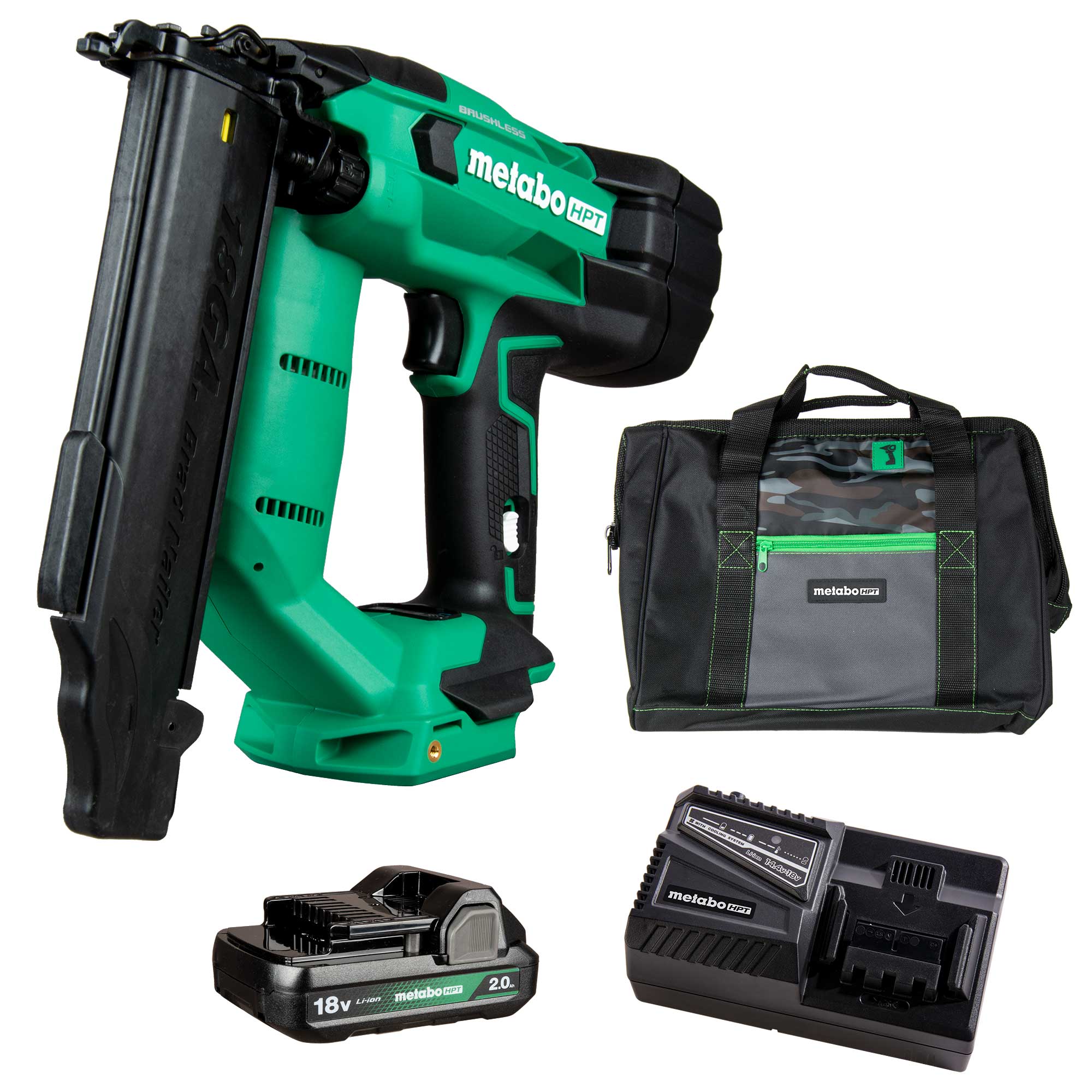 Metabo HPT 18V MultiVolt Cordless Nailer Kit