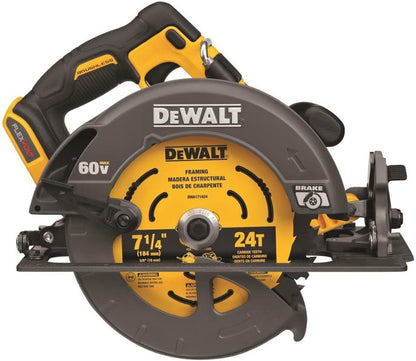 Dewalt 60V Max Flexvolt 7-1/4" Scie circulaire - Outil seulement