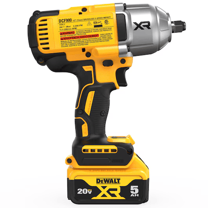 Dewalt 20V Max XR 1/2" clé à chocs à couple élevé - 2 batteries et kit chargeur
