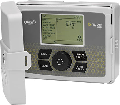 Orbit B-hyve Smart Indoor - Outdoor 6 Station WiFi Sprinkler System Controller - Gray