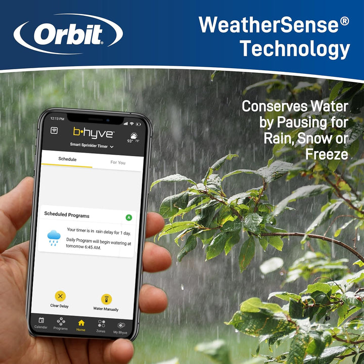 Orbit B-hyve Smart Indoor - Outdoor 6 Station WiFi Sprinkler System Controller - Gray