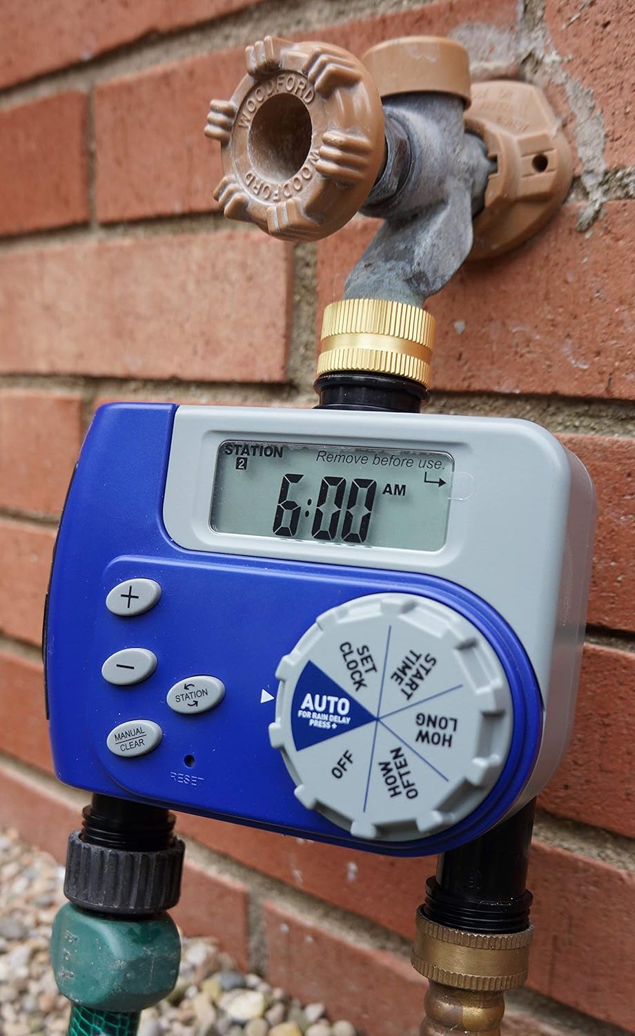 Orbit 2 Outlet Hose Watering Time (tuyau d'arrosage à 2 sorties)