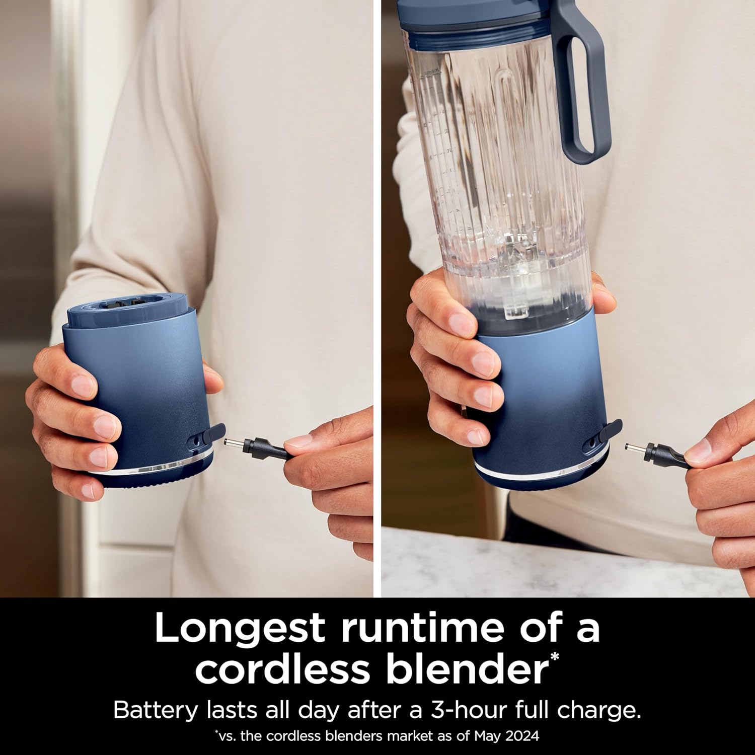 Ninja BC251CNV Blast 22 oz Max Cordless Portable Blender - Deep Navy