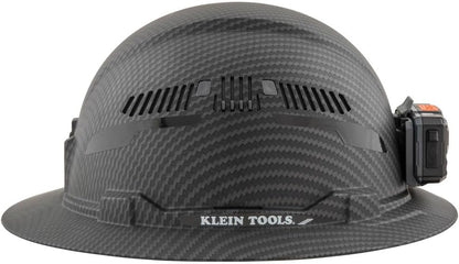 Klein Tools Class C Hard Hat with Padded Sweat-Wicking Sweatband & Rechargeable Lamp
