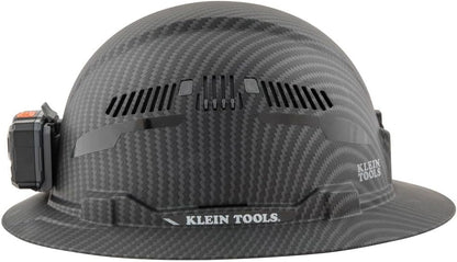 Klein Tools Class C Hard Hat with Padded Sweat-Wicking Sweatband & Rechargeable Lamp