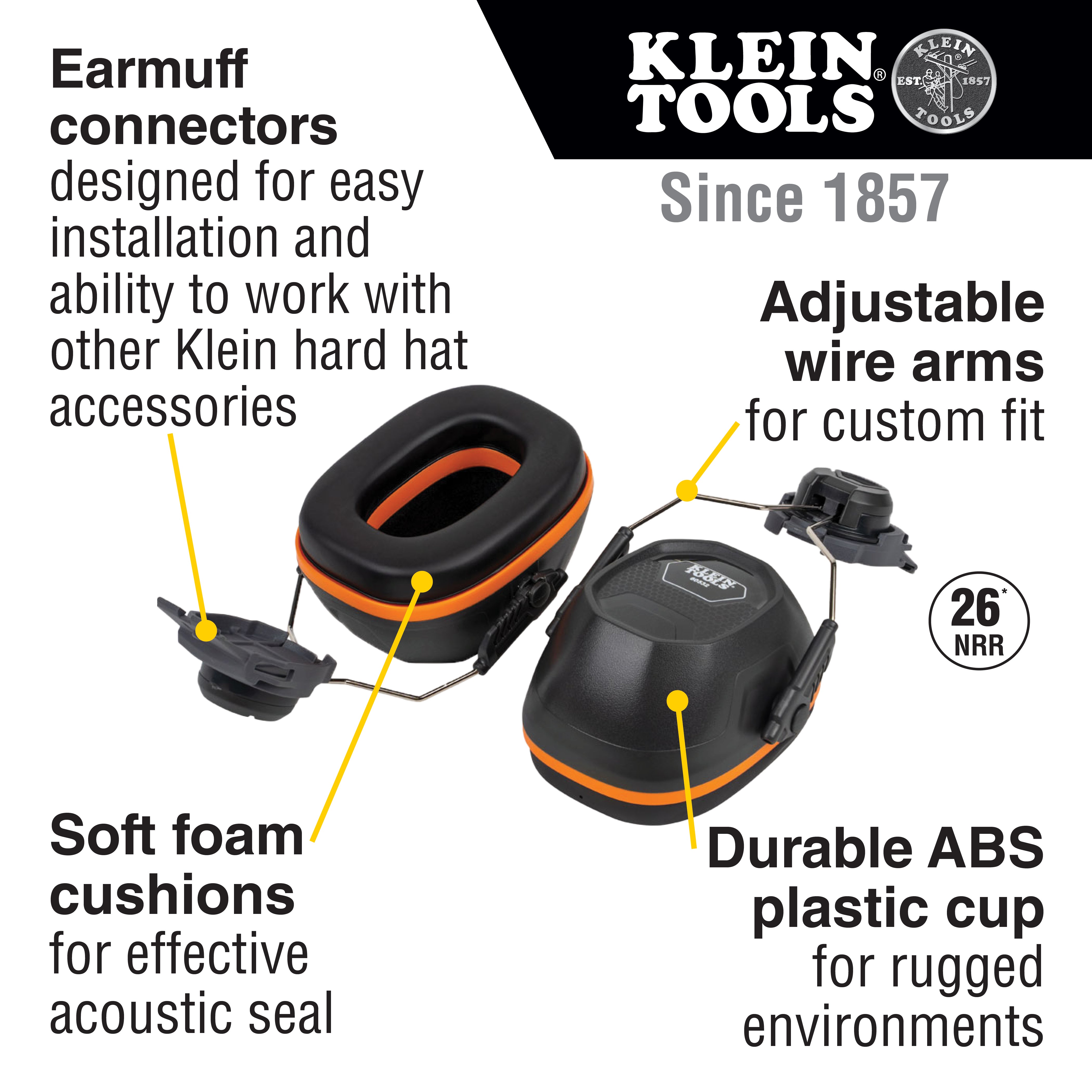 Klein Tools Casque de sécurité à bord intégral Casque de sécurité à bord intégral Casques de sécurité à bord intégral Casques de sécurité à bord intégral Casques de sécurité à bord intégral