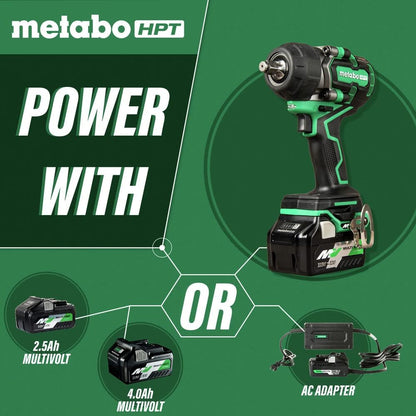 Metabo HPT 36V MultiVolt 1/2" Mid Torque Cordless Impact Wrench Kit