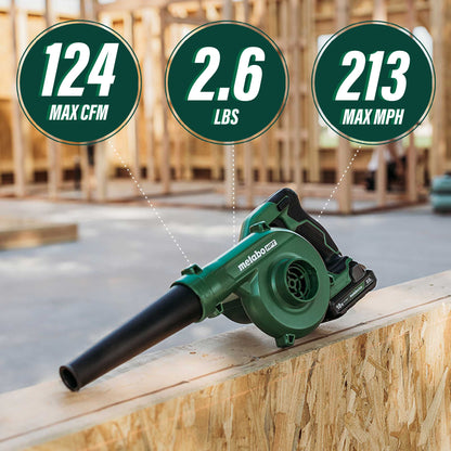 Metabo RB18DCQ4 HPT 18V MultiVolt Cordless Li-Ion Compact Blower - Outil seul