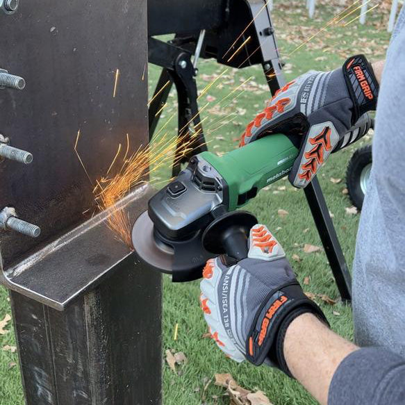 Metabo G12VE2 HPT 4 1/2" 12 Amp Angle Grinder with 3 Position Side Handle