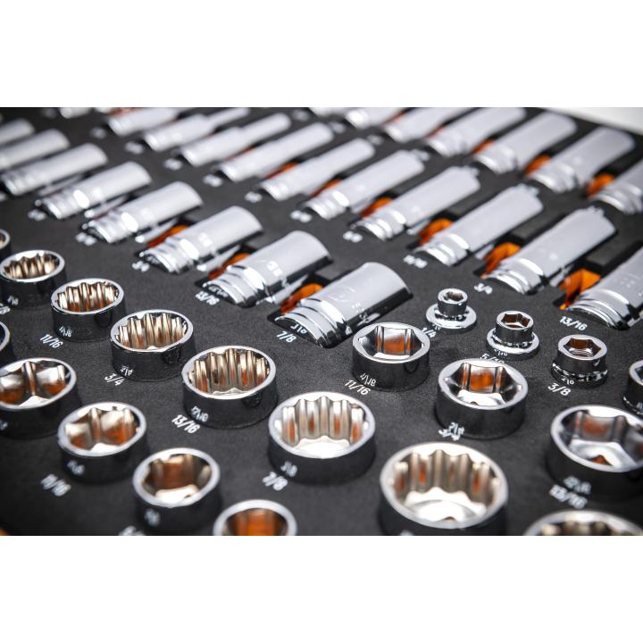 Gearwrench 3/8" SAE Drive Master Socket Set with Foam Storage Tray  - 85 Piece