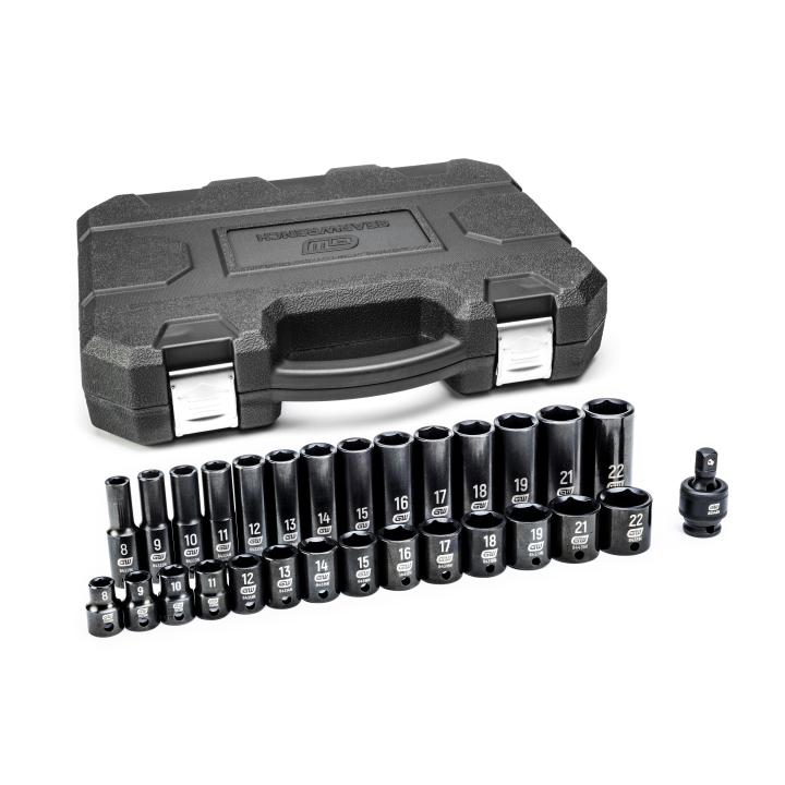 Gearwrench 3/8" 6PT Metric Drive Impact Socket Set - 29 Piece