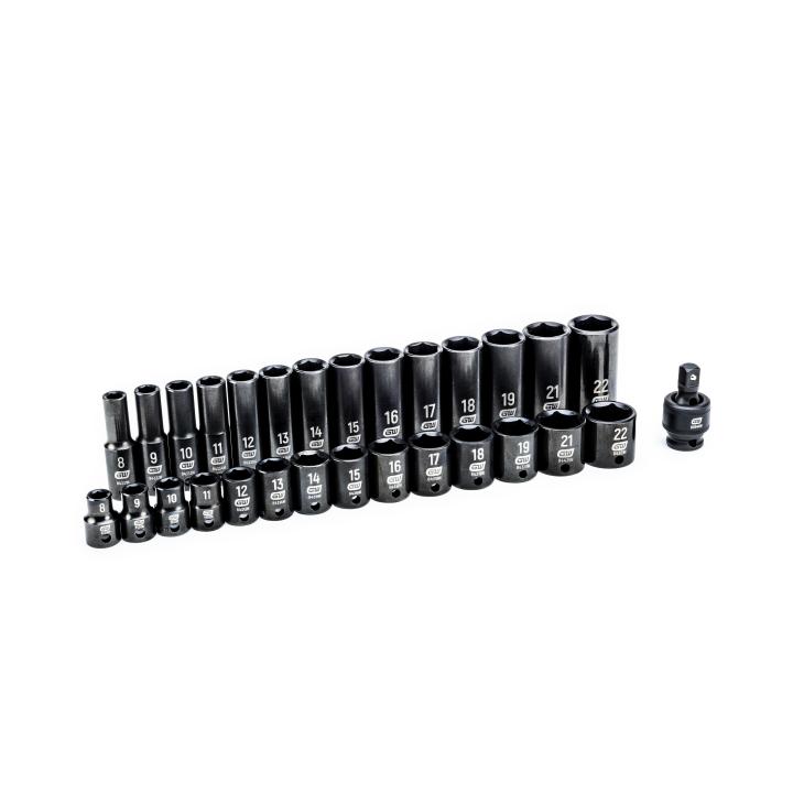 Gearwrench 3/8" 6PT Metric Drive Impact Socket Set - 29 Piece