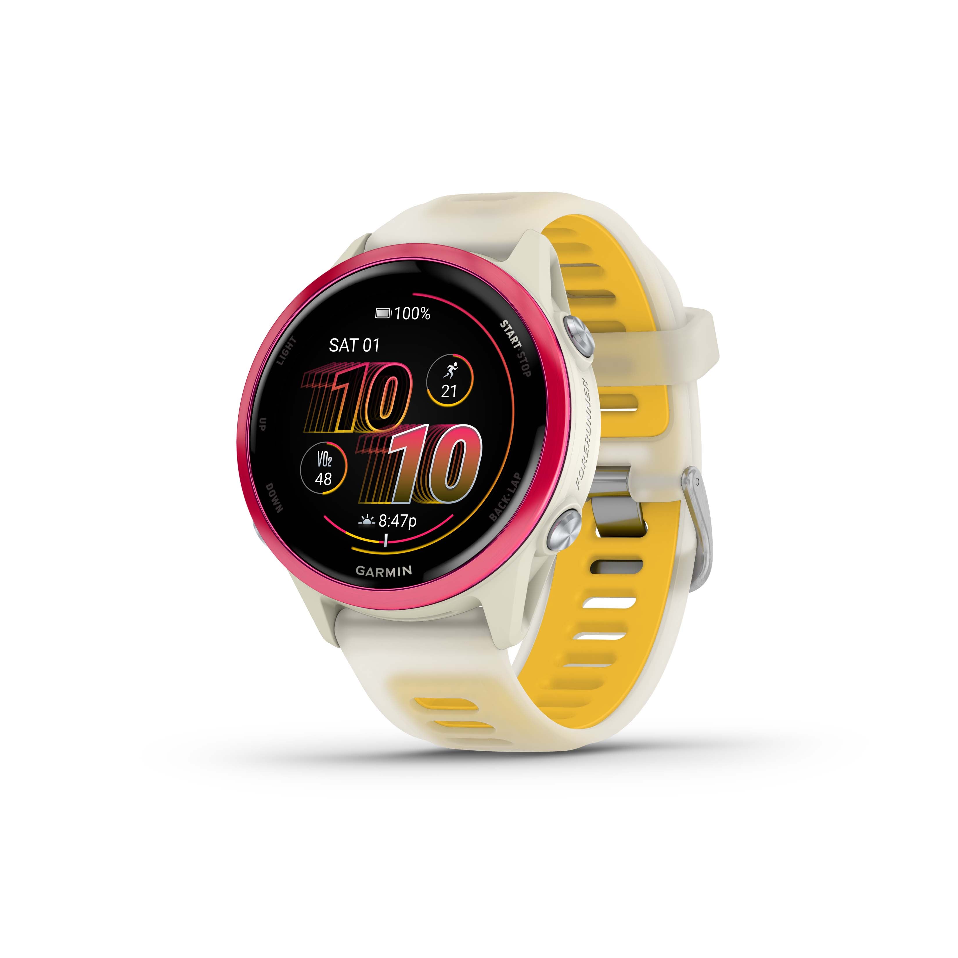Garmin Forerunner 570 42mm - Bone Raspberry Mango