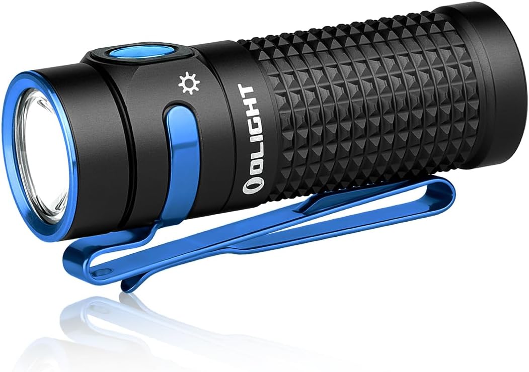 Olight Baton 4 Led Rechargeable Flashlight 1300 Lumens with Battery - Black