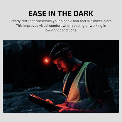 Olight Perun 3 Camping Headlamp LED Rechargeable Flashlight 3000 Lumens - Black