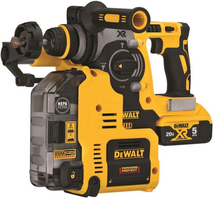 Marteau rotatif Dewalt 20V Max XR avec extracteur de poussière de 1 pouce