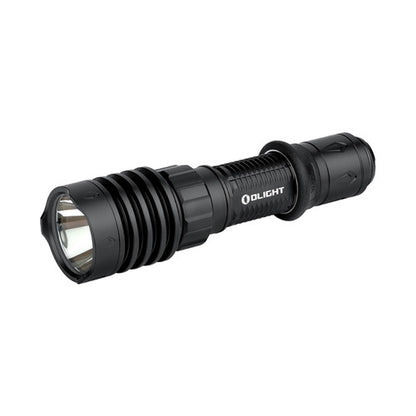 Olight Warrior X 4 LED Tactical Rechargeable Flashlight 2600 Lumens with Tri Color Battery Level Indicator - Black