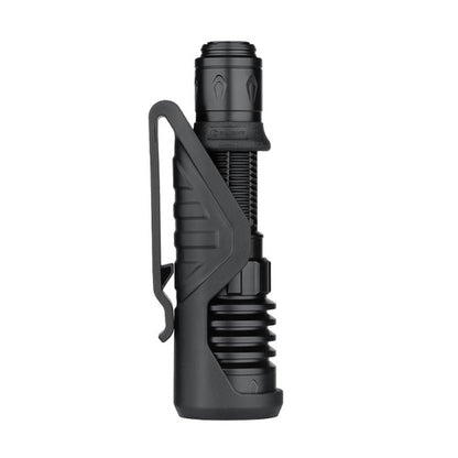 Olight Warrior X 4 LED Tactical Rechargeable Flashlight 2600 Lumens with Tri Color Battery Level Indicator - Black