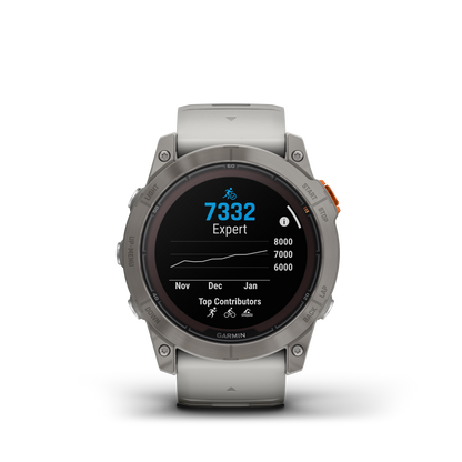 Garmin Fenix 7x Pro-Sapphire Solar GPS Smartwatch - Fog Gray