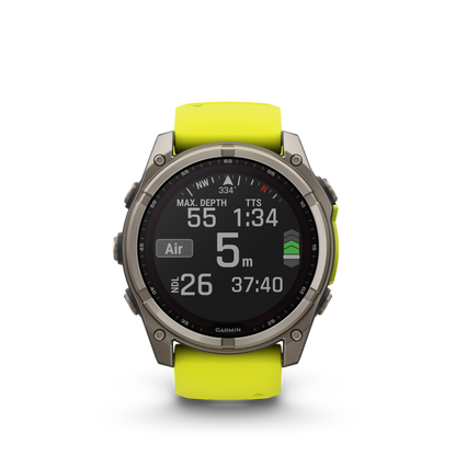 Garmin Fenix 8 51mm Solar Sapphire - Amp Yellow