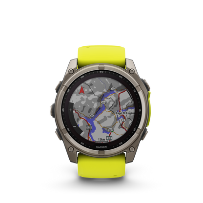 Garmin Fenix 8 51mm Solar Sapphire - Amp Yellow