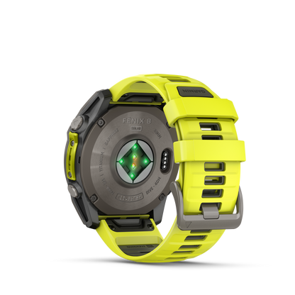 Garmin Fenix 8 51mm Solar Sapphire - Amp Yellow