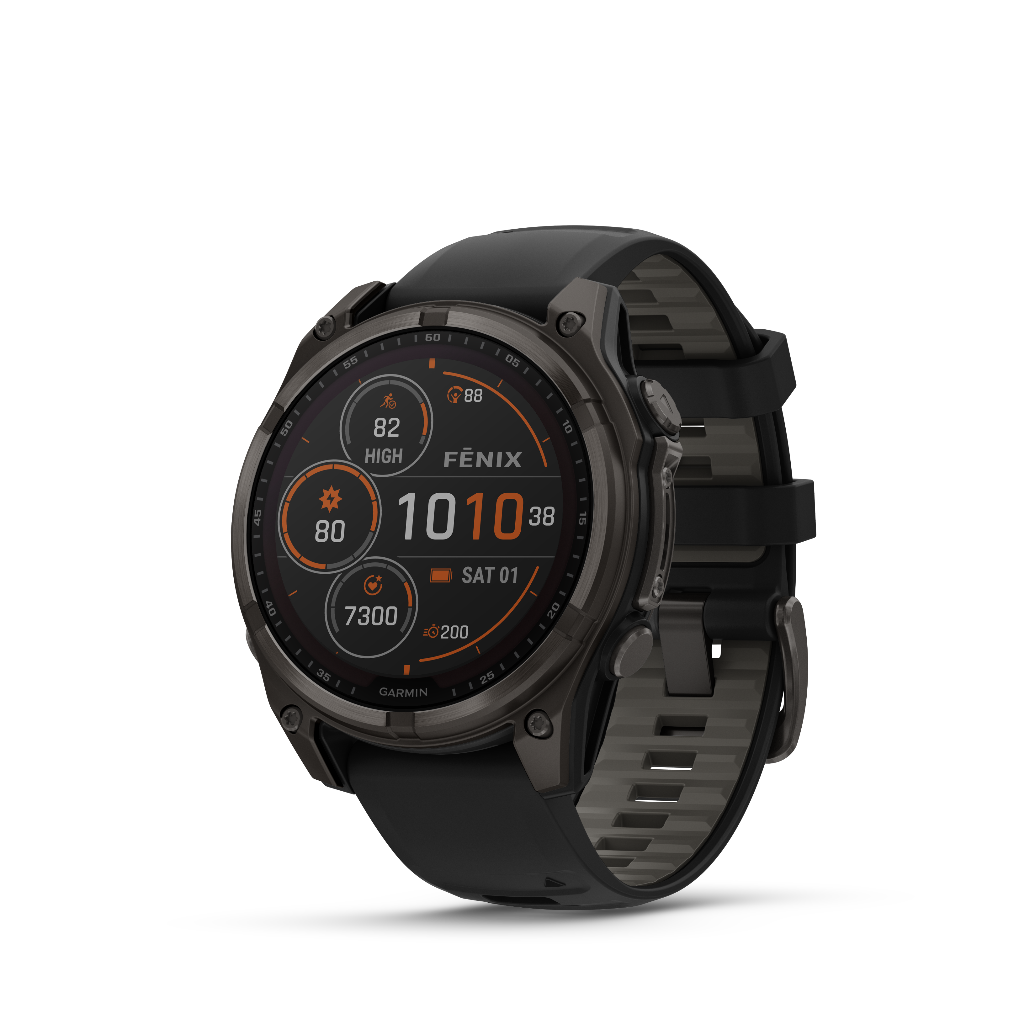 Garmin Fenix 8 47mm Solar Sapphire - Carbon Gray