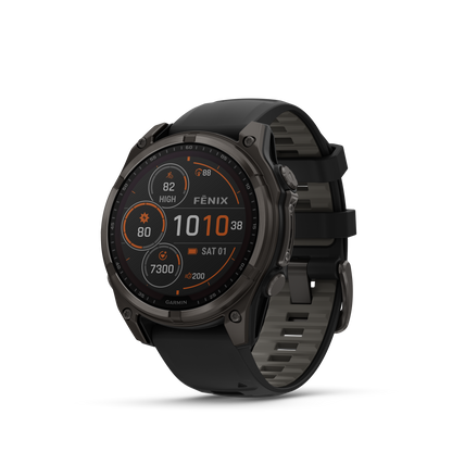 Garmin Fenix 8 47mm Solar Sapphire - Carbon Gray