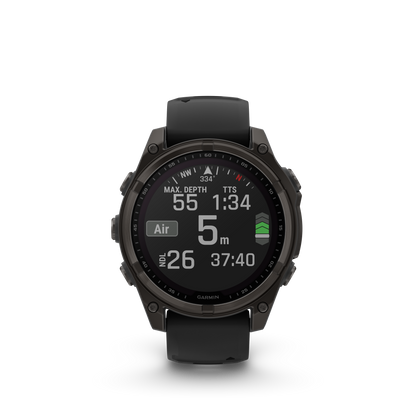 Garmin Fenix 8 47mm Solar Sapphire - Carbon Gray