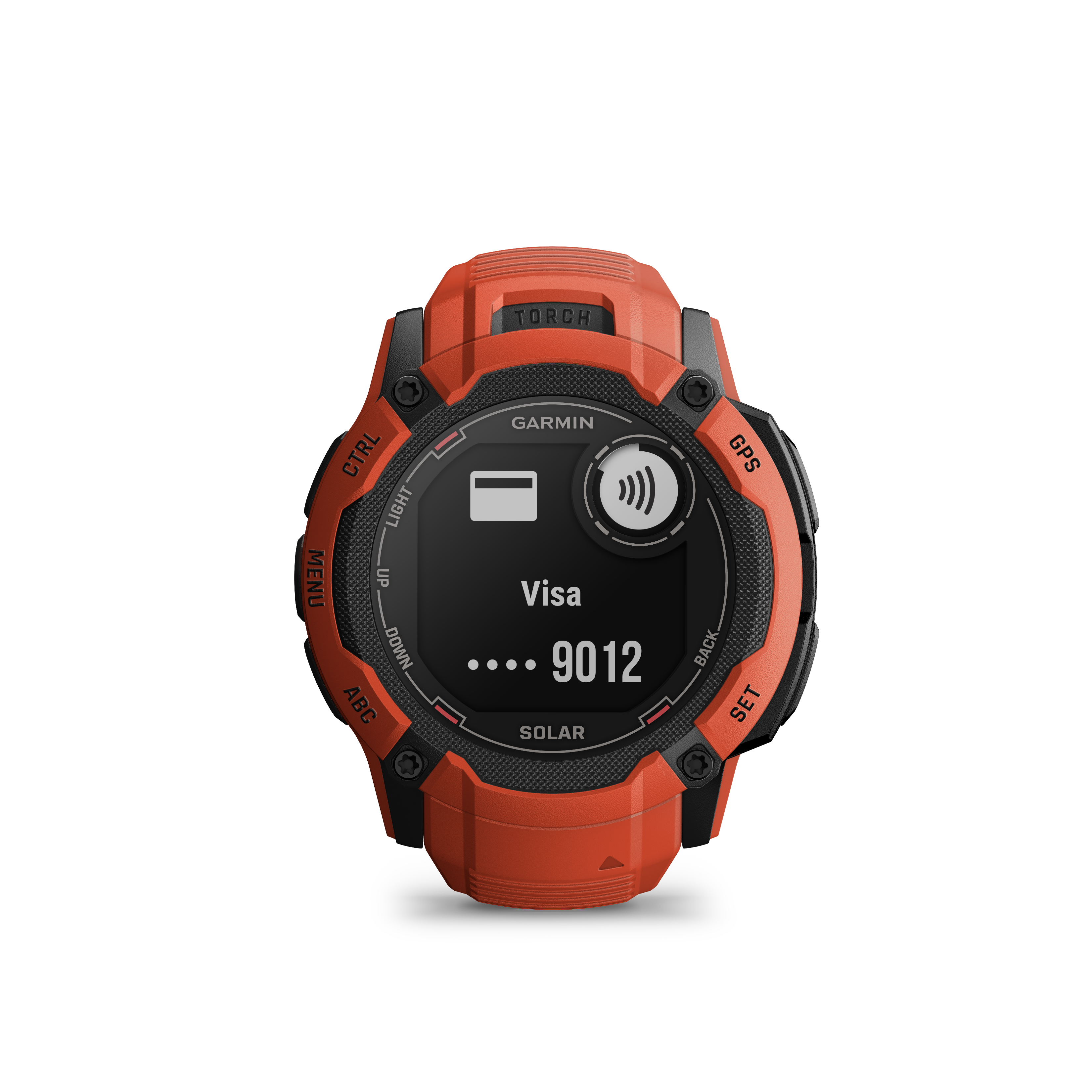 Garmin Instinct 2X Solar  GPS Smartwatch - Flame Red