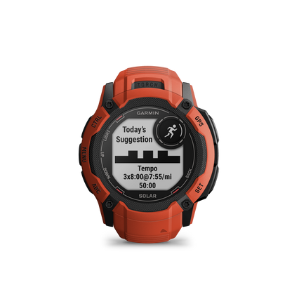 Garmin Instinct 2X Solar  GPS Smartwatch - Flame Red
