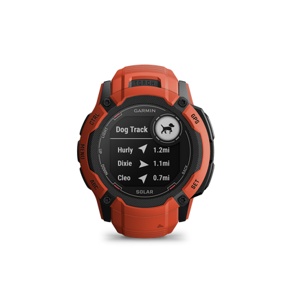 Garmin Instinct 2X Solar  GPS Smartwatch - Flame Red