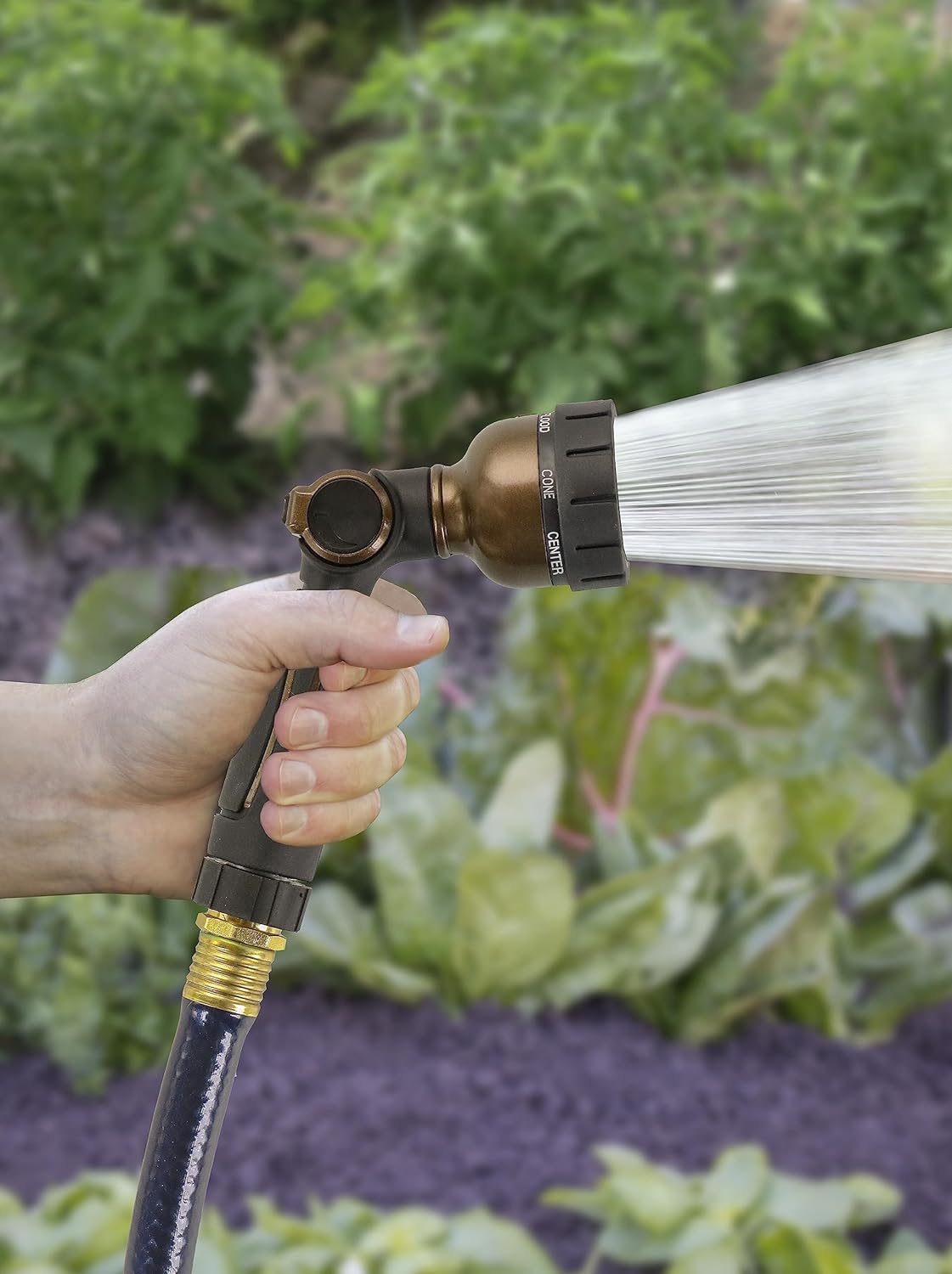 Orbit Pro Series 7-Pattern Zinc Thumb Control Nozzle Sprayer with Swivel (Pulvérisateur avec contrôle du pouce)