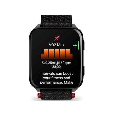 Garmin Venu X1 Black with Slate Titanium Caseback & Black ComfortFit Nylon Band