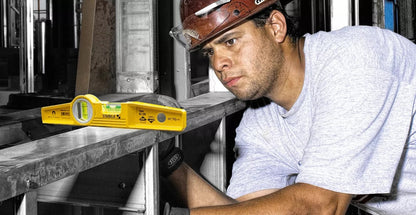 Stabila 25100 10 inch Die-Cast Magnetic Level - Yellow