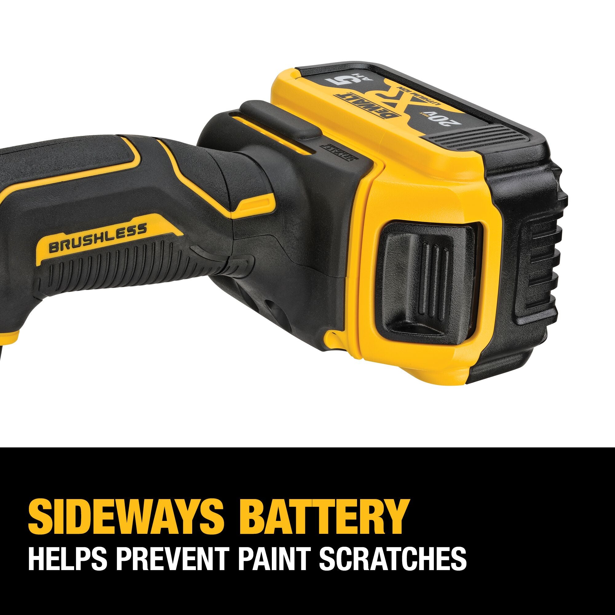 Dewalt 20V MAX XR 5" Kit de polisseuse à orbite aléatoire à vitesse variable avec 2 batteries et un sac