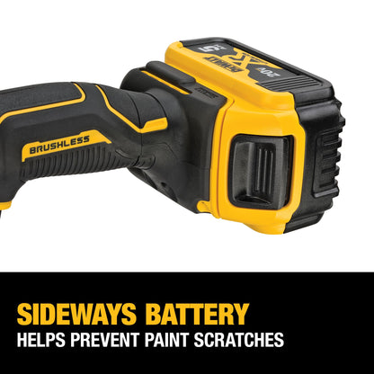 Dewalt 20V MAX XR 5" Kit de polisseuse à orbite aléatoire à vitesse variable avec 2 batteries et un sac
