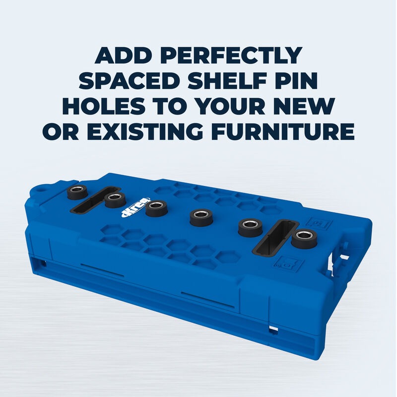 Kreg 1/4" Shelf Pin Jig  Drill Guide for Straight Holes