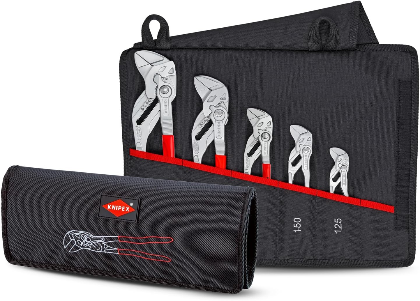 Knipex Pliers Wrench 5-Piece Set with Tool Pouch