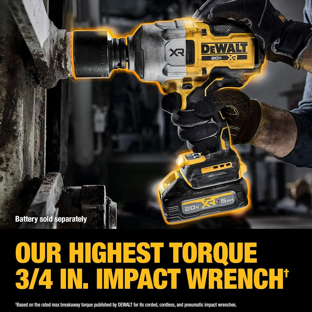 Clé à chocs 20V Max XR 3/4" Dewalt
