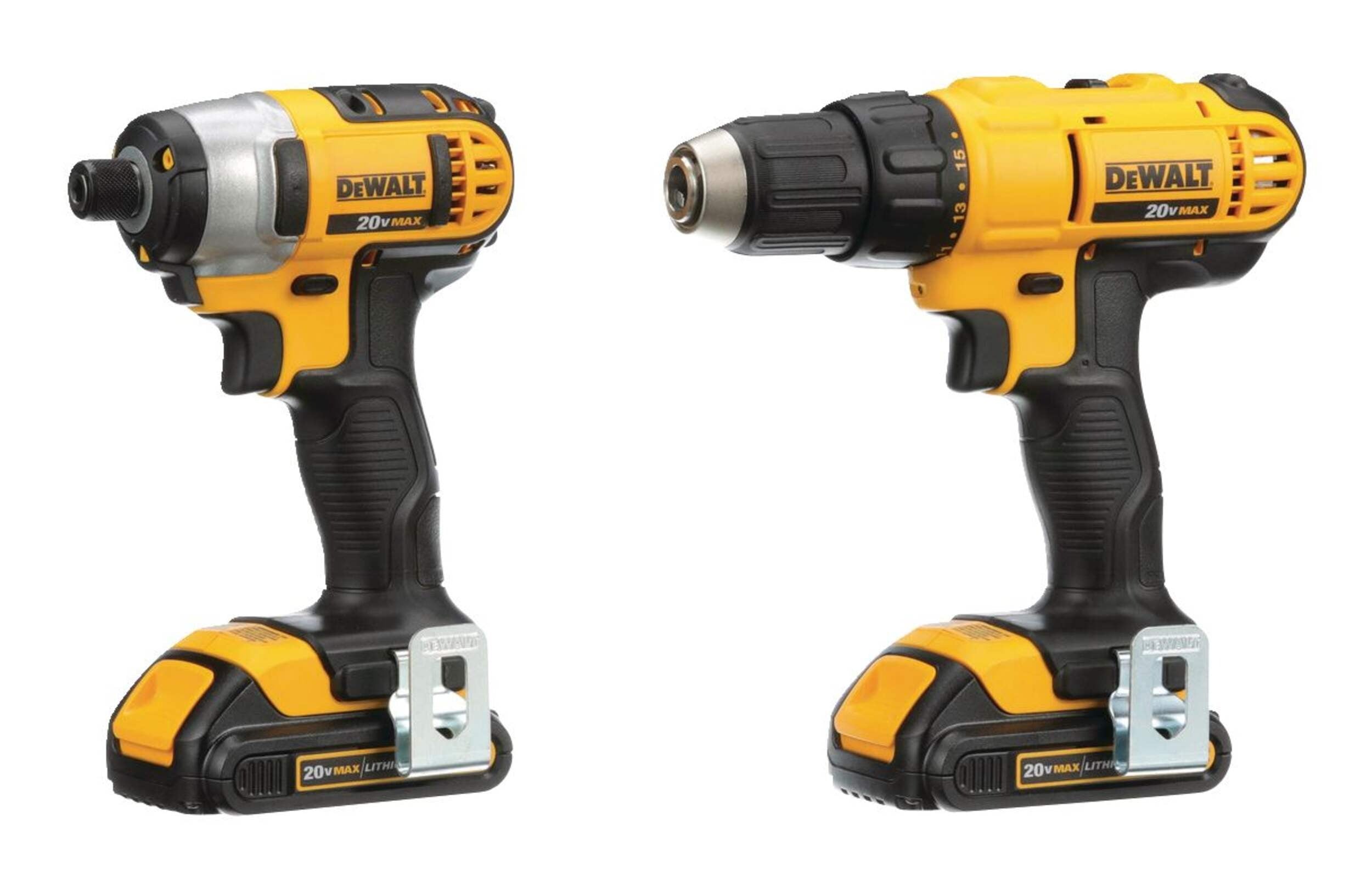 Dewalt 20V Max Cordless Drill & Driver - Combo Kit - 2 Batteries