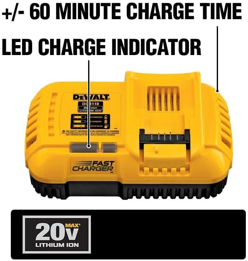 Dewalt 20V 60V Max Lithium-Ion Fan Cooled Fast Battery Charger