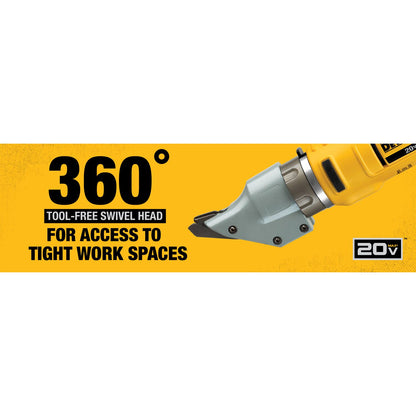 Dewalt 20V 14G Max Swivel Head Metal Shear - Tool Only