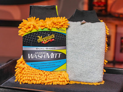 Meguiar's Hybrid Wash Mitt Dual Sided for Washing & Waxing