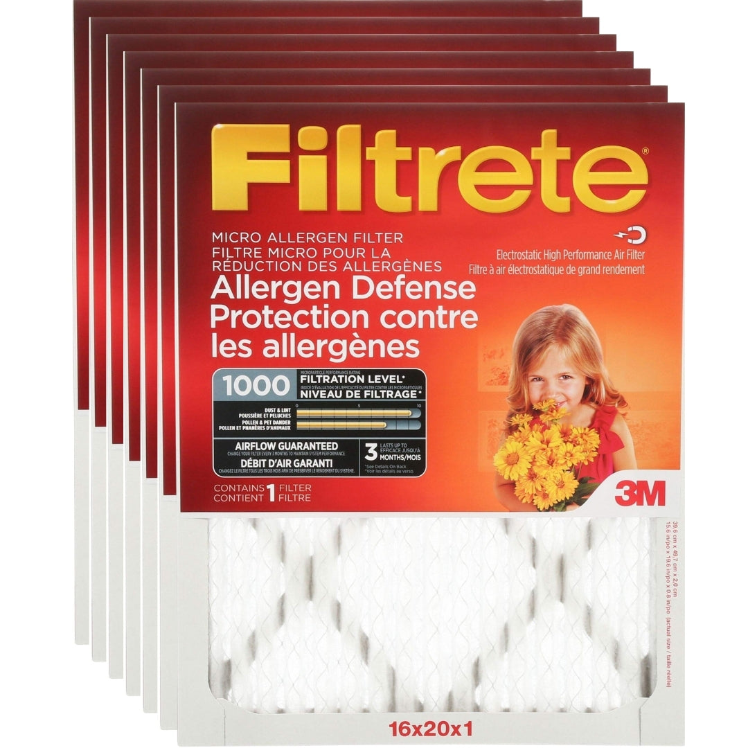 Filtre de four Filtrete 16 x 20 x 1 MPR1000 - Pack de 6