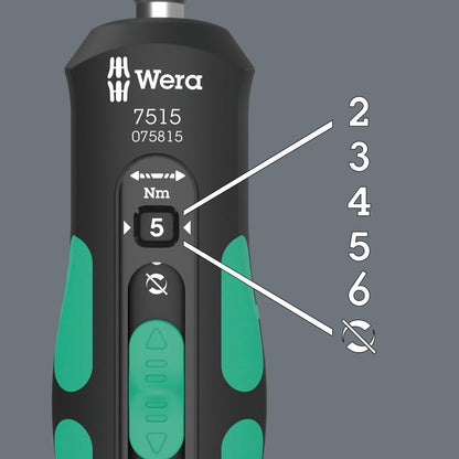 Wera Torque Screwdriver 1/4" x 2.0-6.0 Nm x 147.5 m  Kraftform Safe