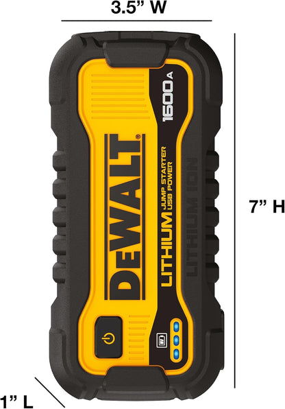 Dewalt 1600 Peak Amp Jump Starter Battery Booster & USB Power Station