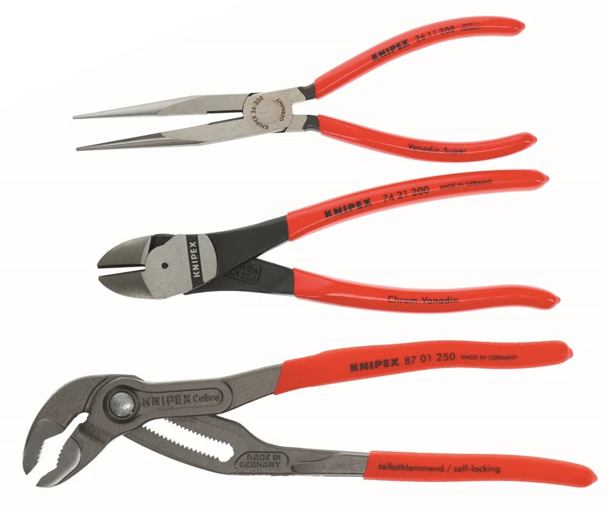Knipex 3 Piece Assortment Tools Set